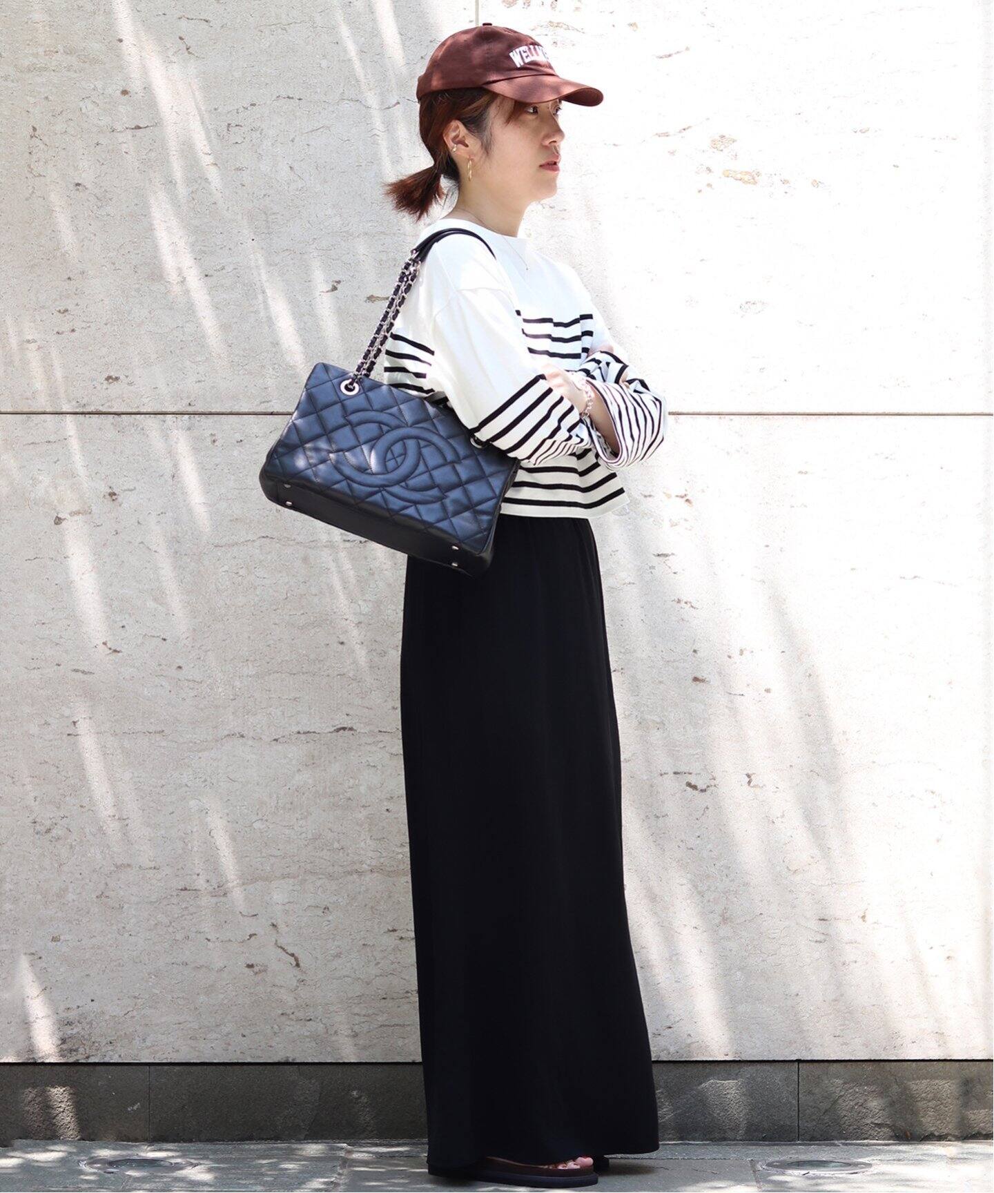 VINTAGE CHANEL マトラッセチェーンショルダートートバッグ（トート 