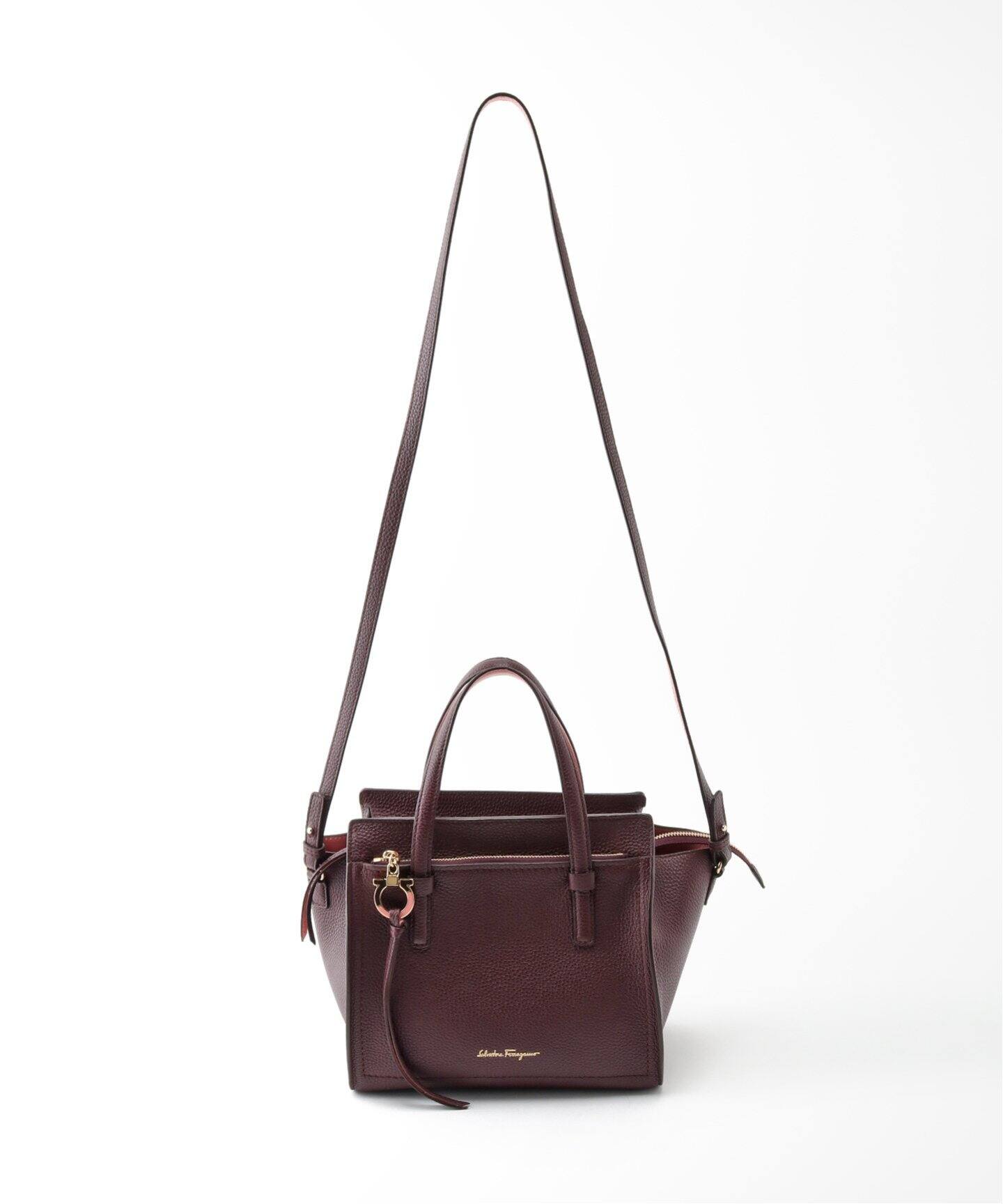 VINTAGE FERRAGAMO Gantini 2wayバッグ（ショルダーバッグ 