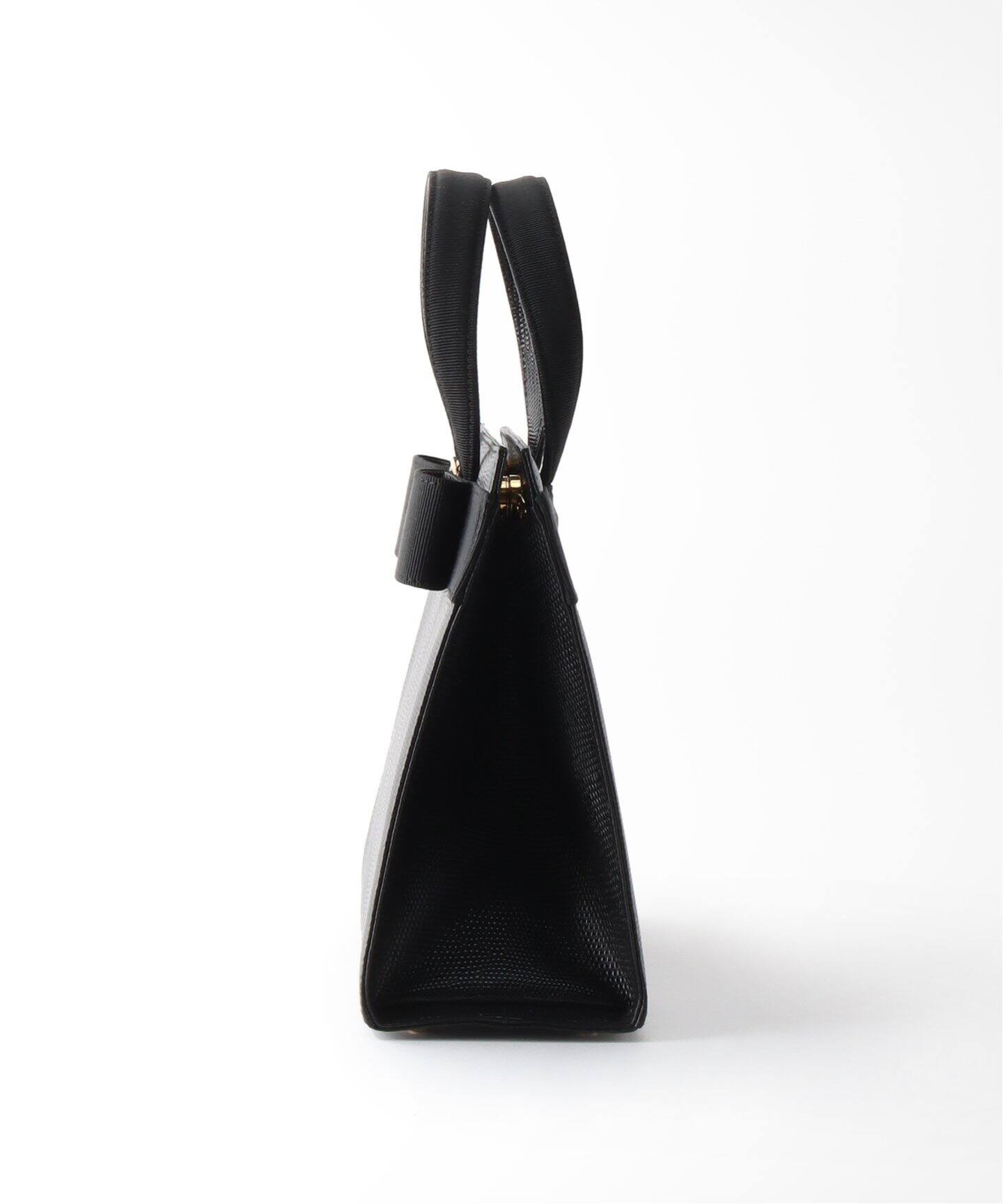 LORELEI 未使用品 クラッチバッグ 本革 ゴールド リボン ハンドバッグ 
