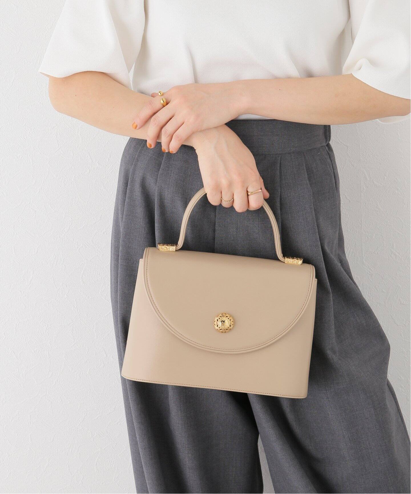 VINTAGE MILA SCHON/ミラ・ショーン】 ハンドバッグ（ハンドバッグ  