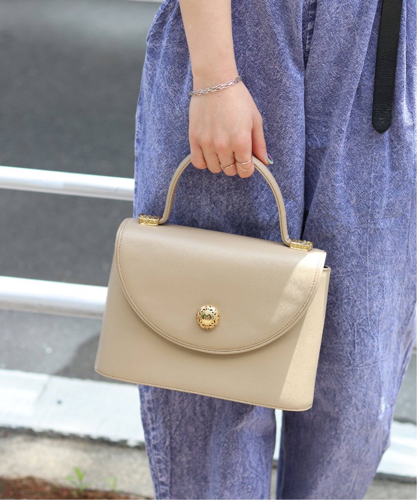 VINTAGE MILA SCHON/ミラ・ショーン】 ハンドバッグ（ハンドバッグ  