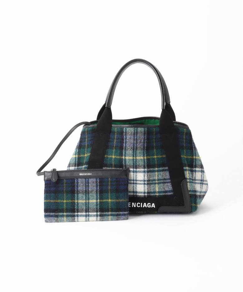 VINTAGE BALENCIAGA/バレンシアガ】 ウールトートバッグ（トートバッグ  