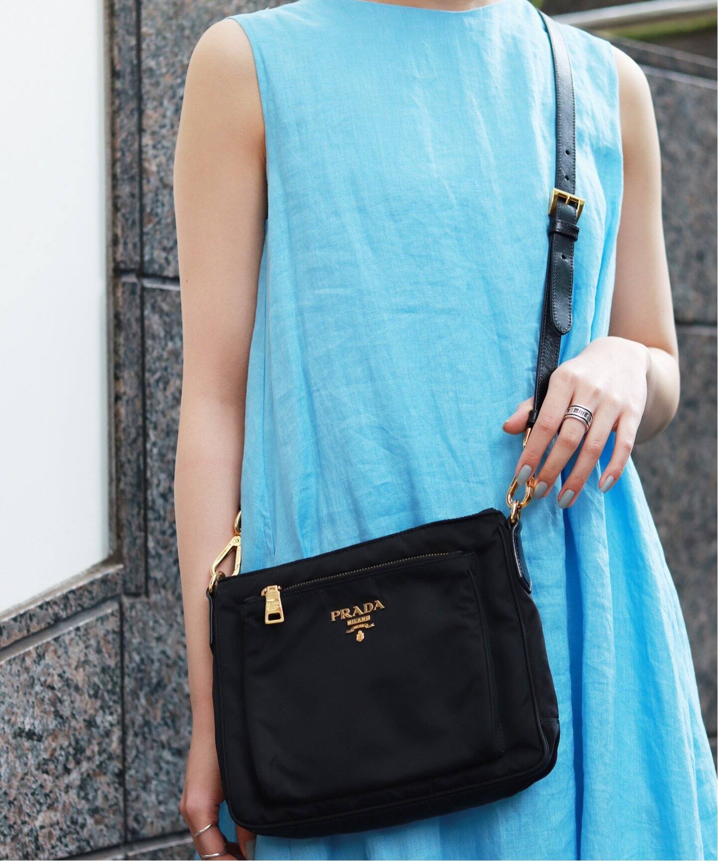PRADA ショルダーバッグ 大容量 （PRADA プラダ ナイロン ショルダー 