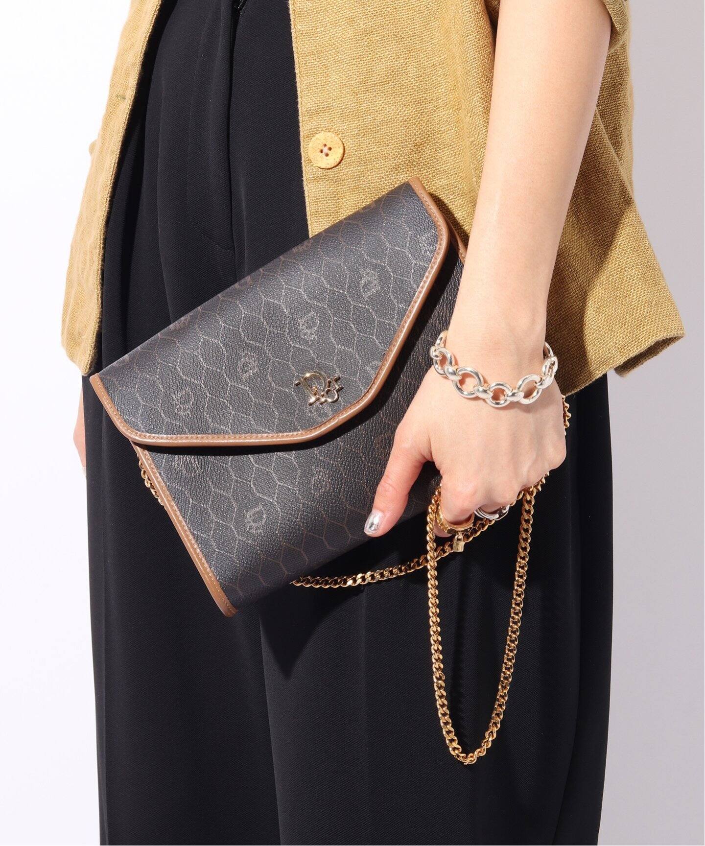 Dior 可愛くっ クリスチャンディオール ショルダーバッグ トロッター 