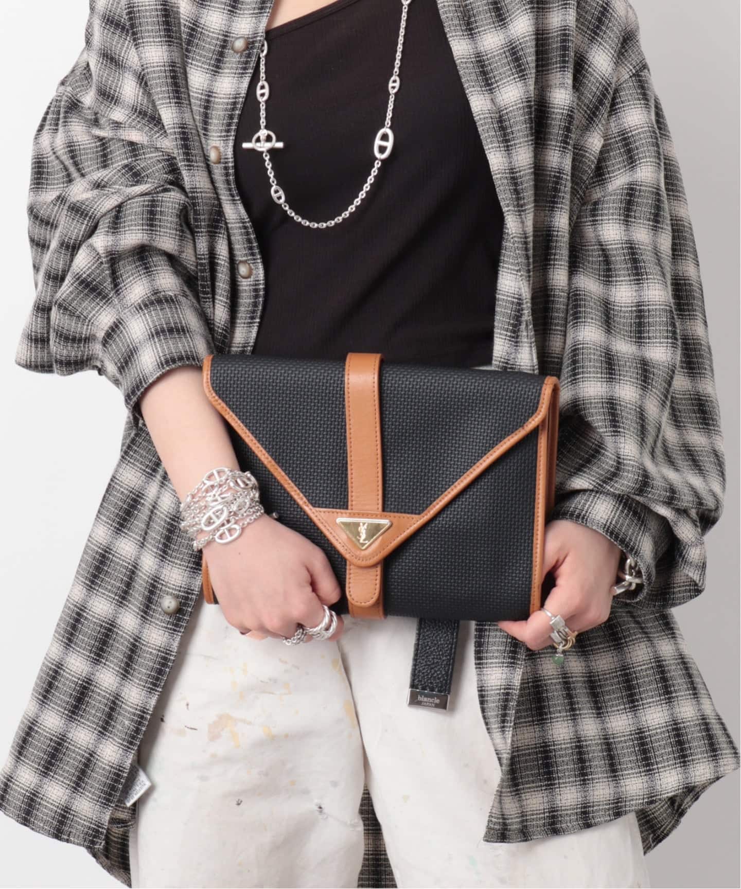 VINTAGE YSL/イヴ サンローラン】clutch bag（クラッチバッグ