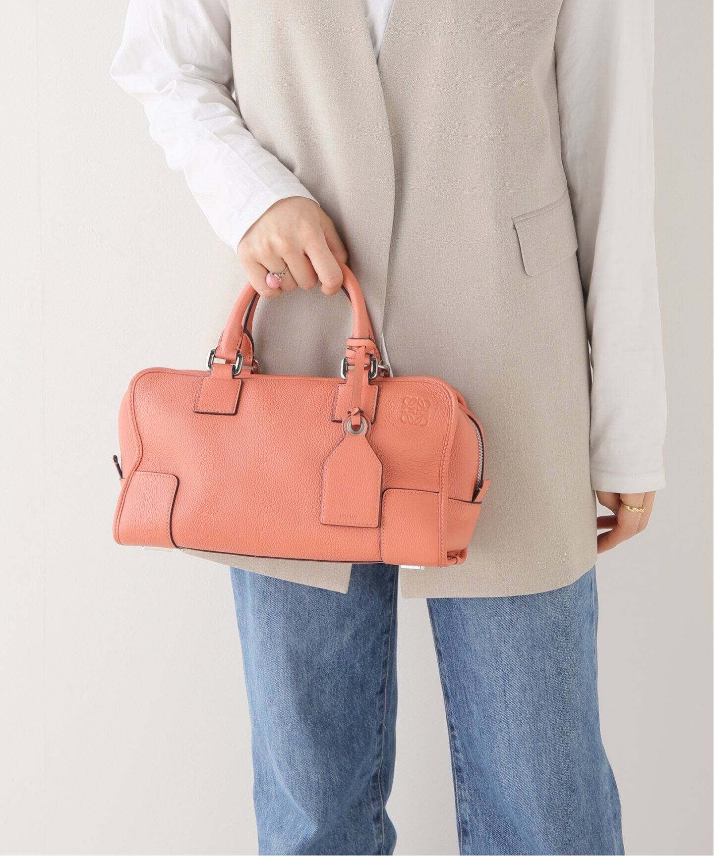 保存袋つき♡ LOEWE ロエベ ヴィンテージ 2WAY ボストンバッグ VINTAGE LOEWE/ロエベ】 Amazona 2wayバッグ（ボストンバッグ