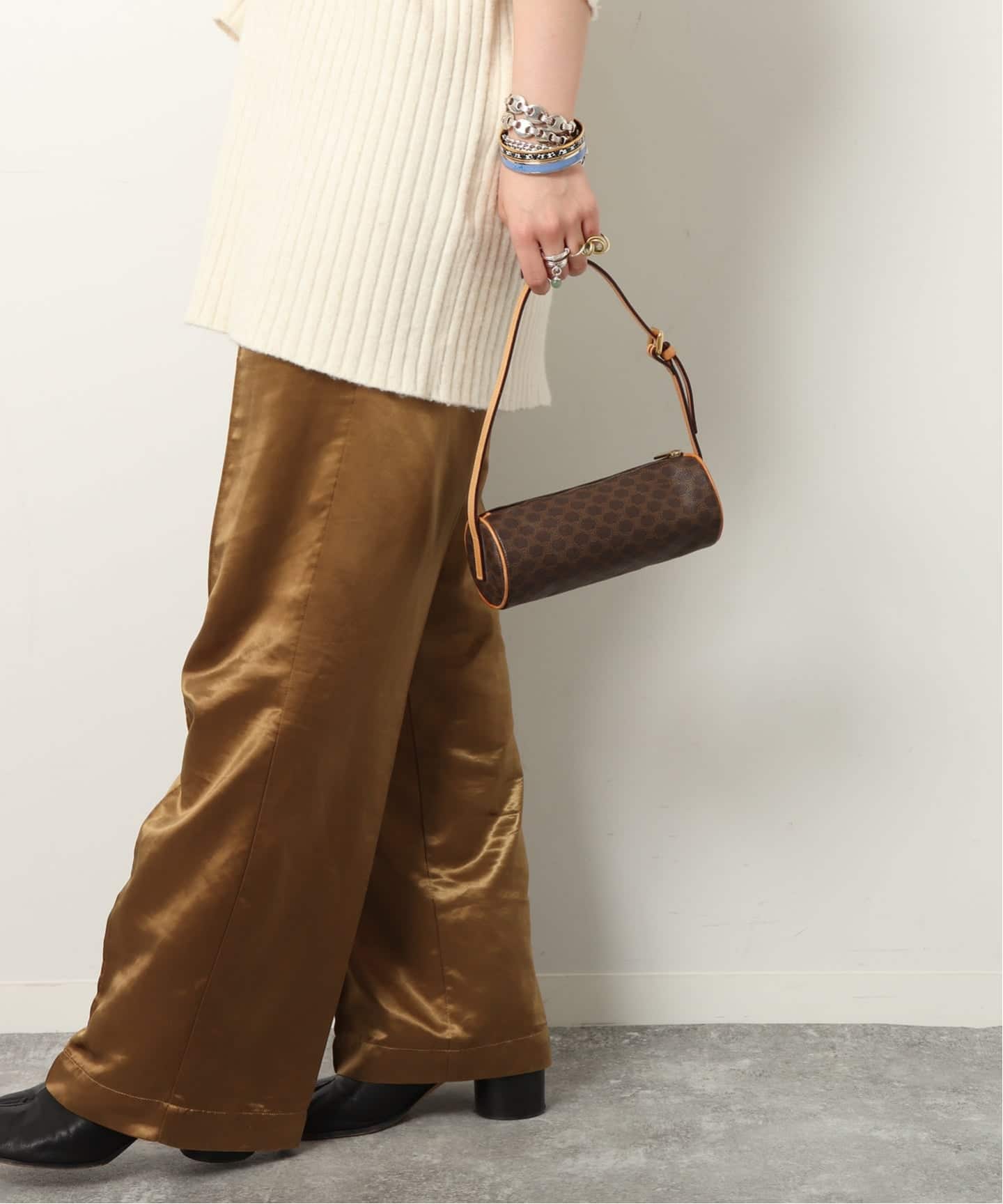 VINTAGE CELINE/セリーヌ】Macadam ミニショルダーバッグ（ショルダー