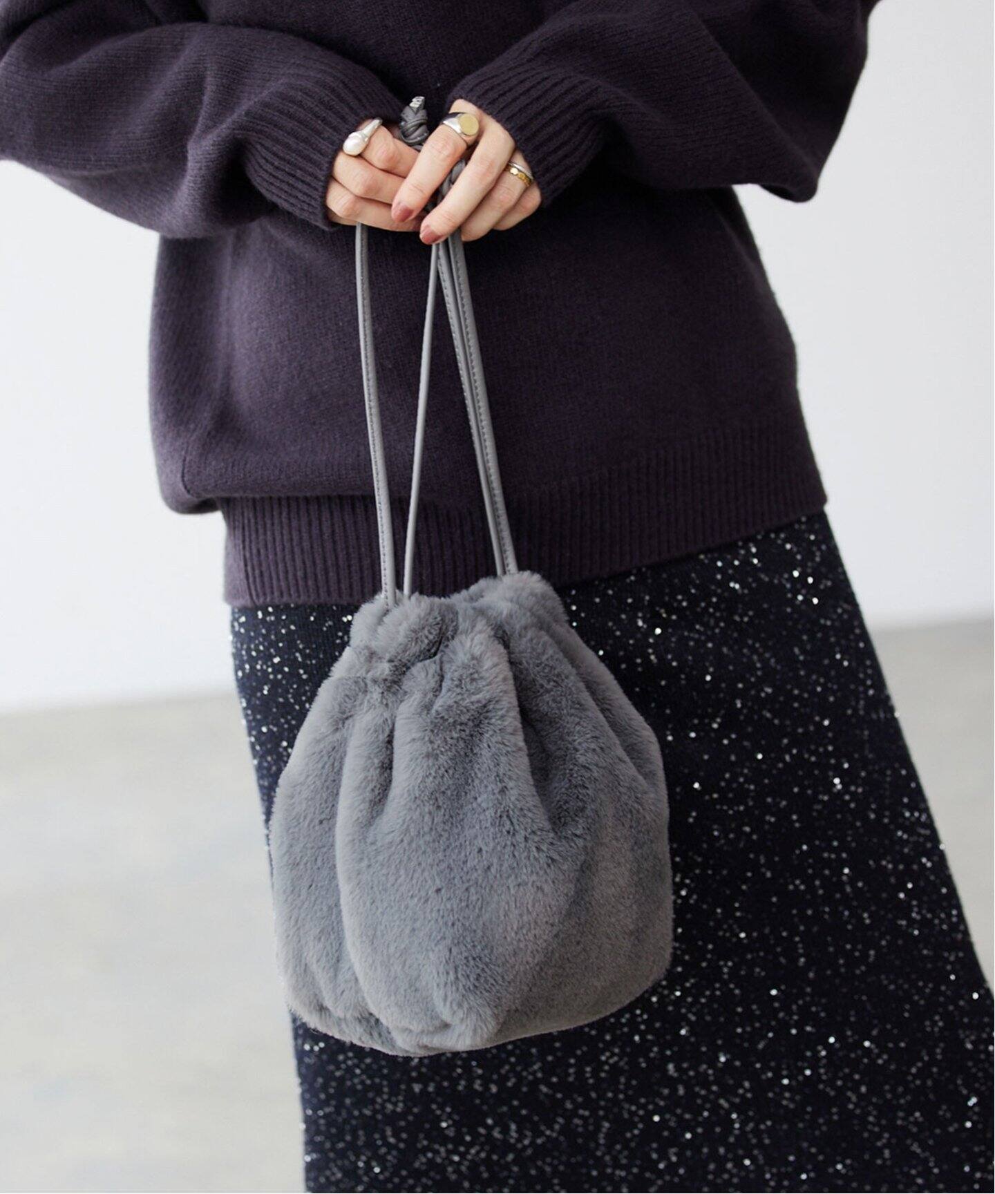 MARCO MASI/マルコマージ】フェイクファーBAG（ハンドバッグ）｜IENA 
