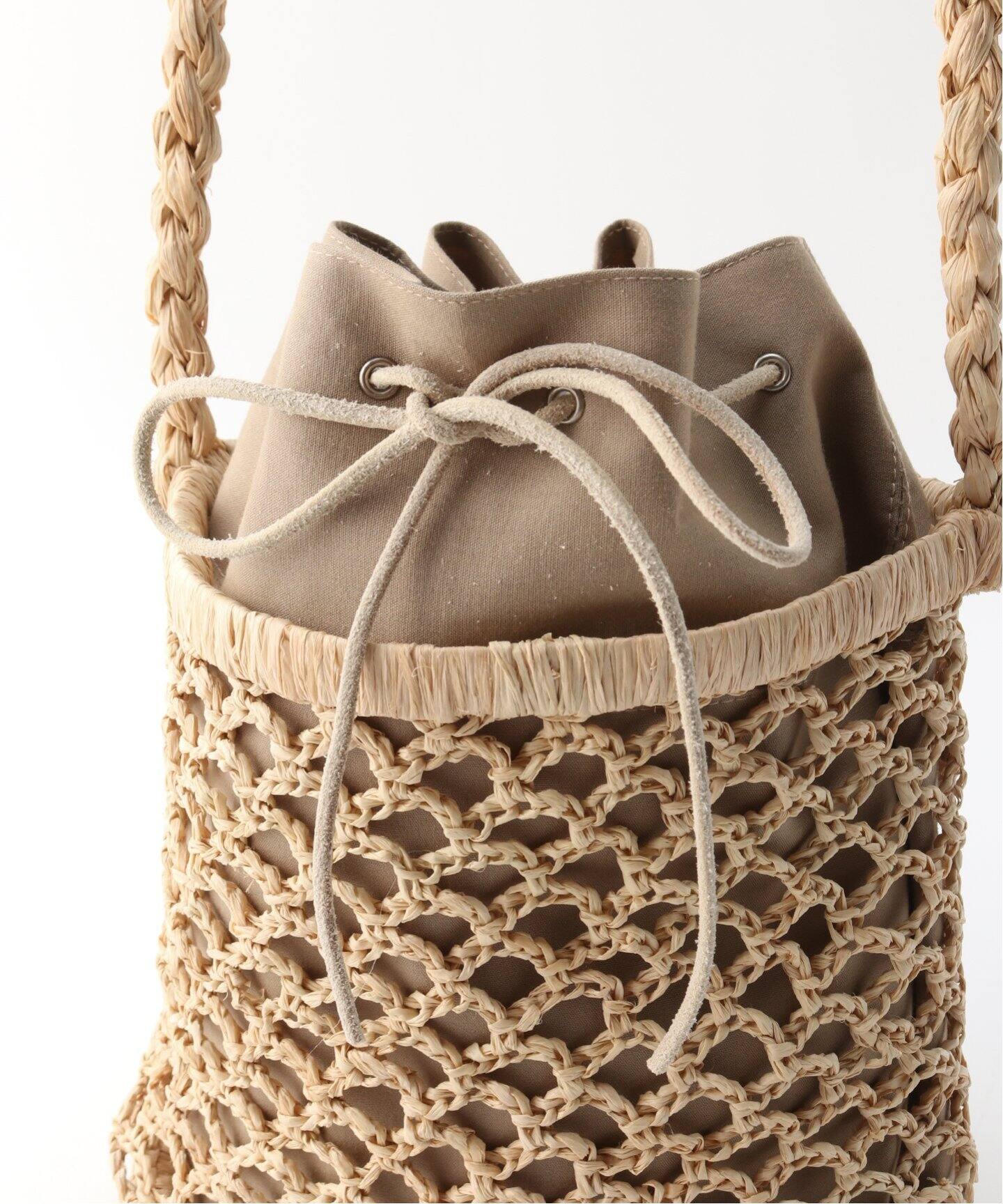 SEYA./セヤ】ラフィアバケットバッグ（ショルダーバッグ）｜IENA  