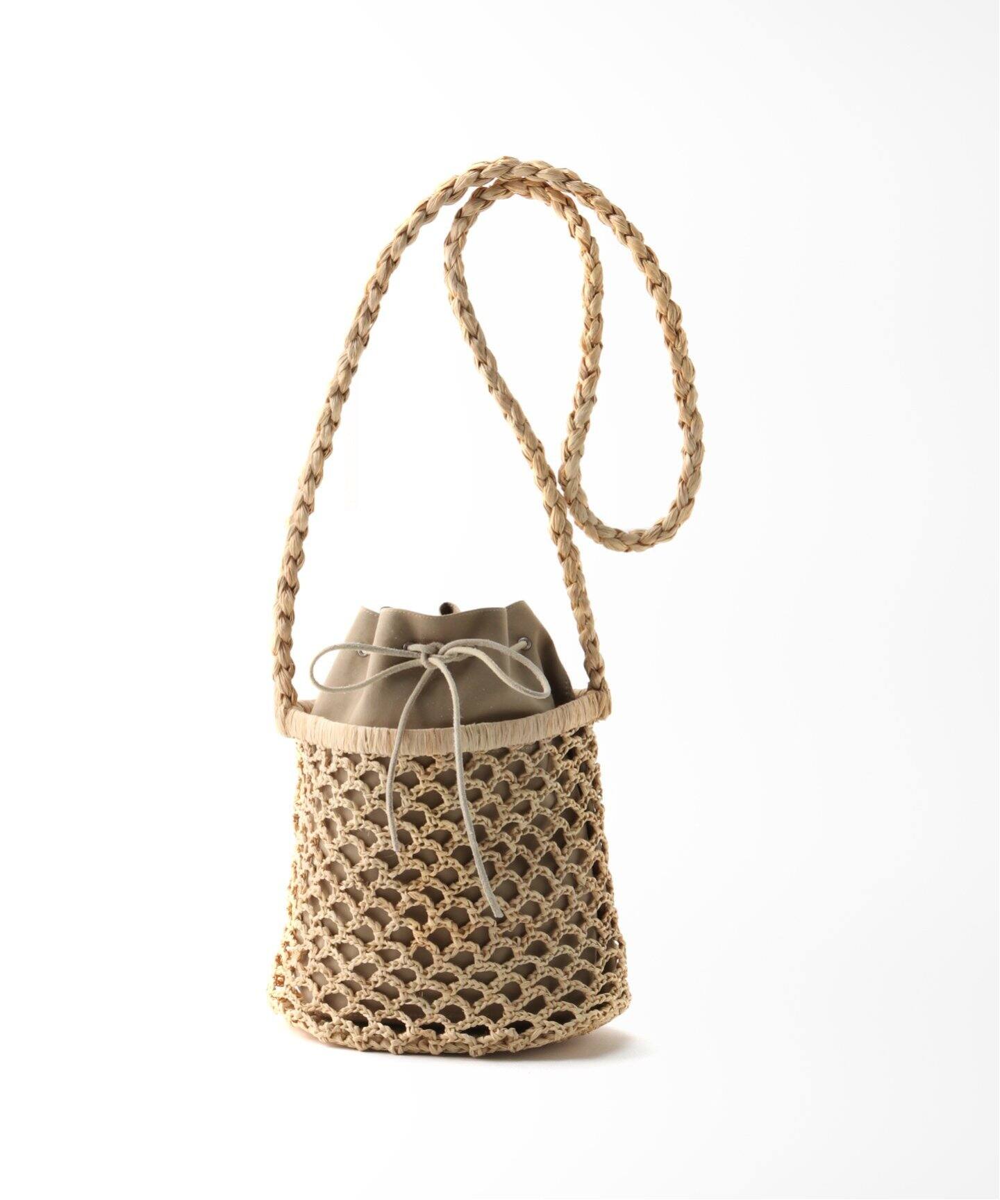SEYA./セヤ】ラフィアバケットバッグ（ショルダーバッグ）｜IENA  