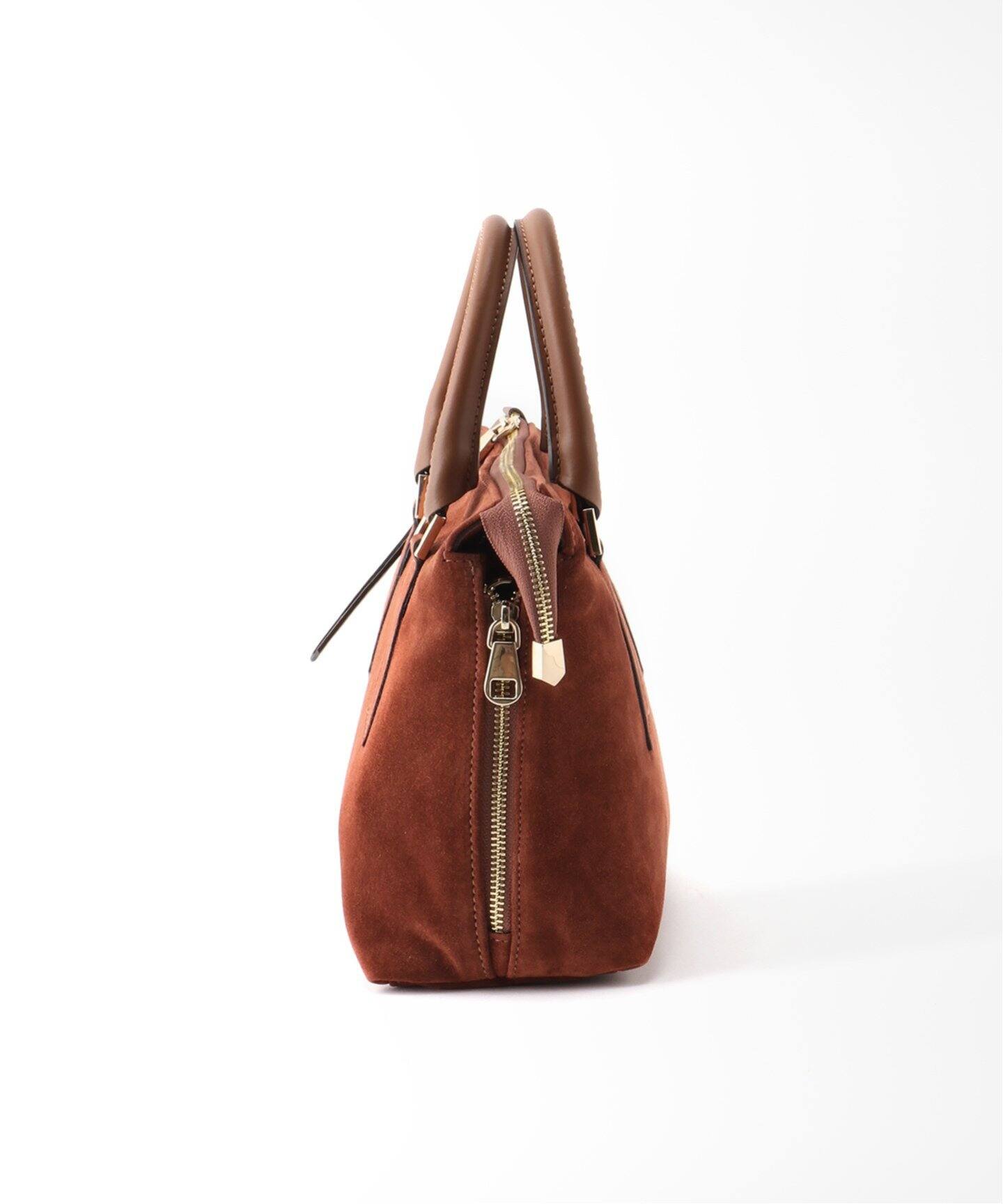 GIANNI NOTARO/ジャノニ ノターロ】スエードスクエア ハンドバッグ  