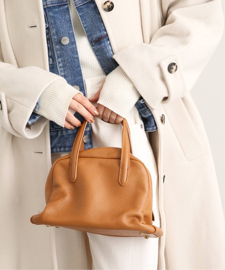 AULENTTI/オウレンティ】ミニボストンハンドバッグ（ボストンバッグ  