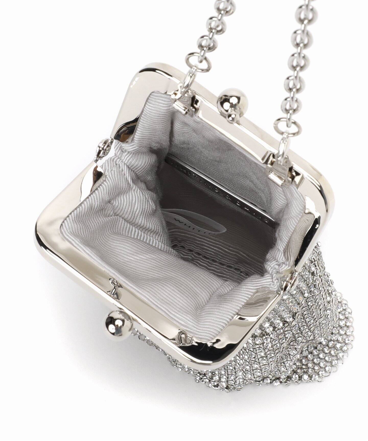Whiting&Davis】Kyra Petite Ruffle Clutch バッグ（その他バッグ 