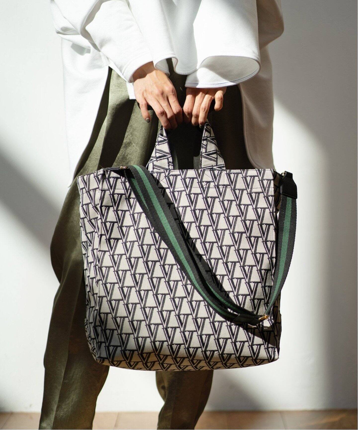 追加7》VERMEILジャガードモノグラムトート（トートバッグ）｜VERMEIL  