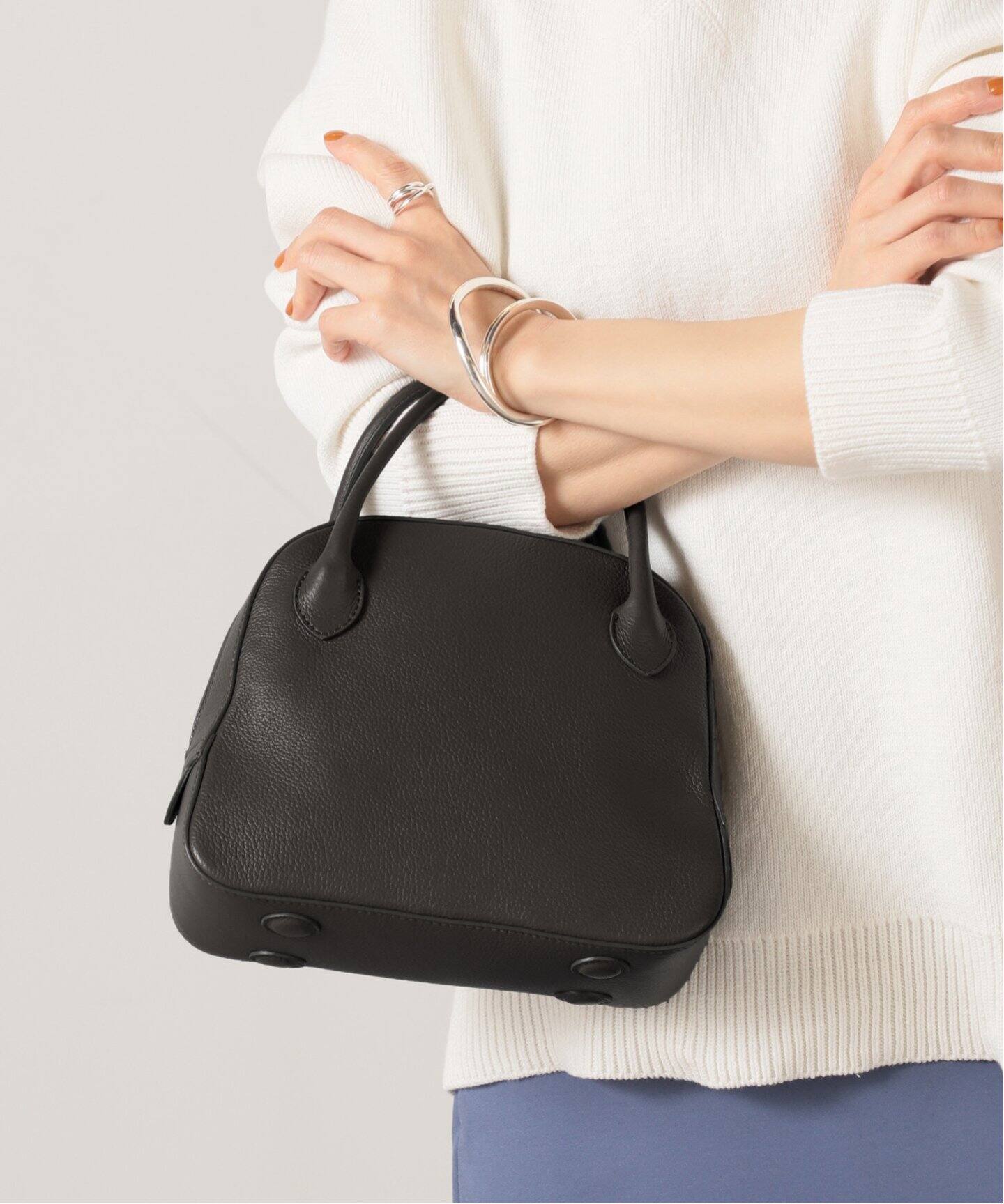 MAISON CANAU/メゾン カナウ】ラウンドボストン バッグ S◇（ボストン  