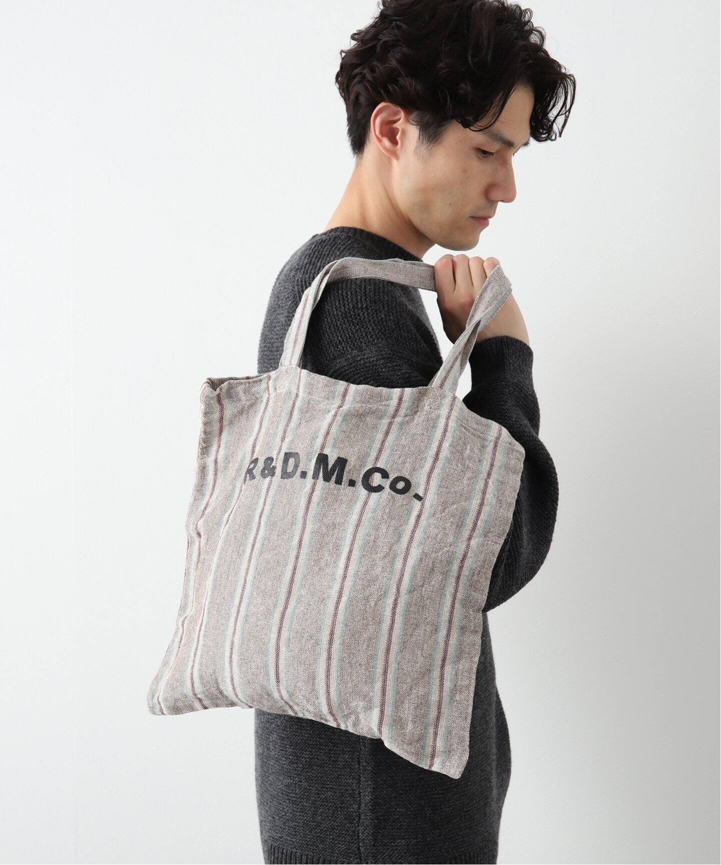 R&D.M.Co/オールドマンズテイラー】 STRIPE TOTE BAG トートバッグ 