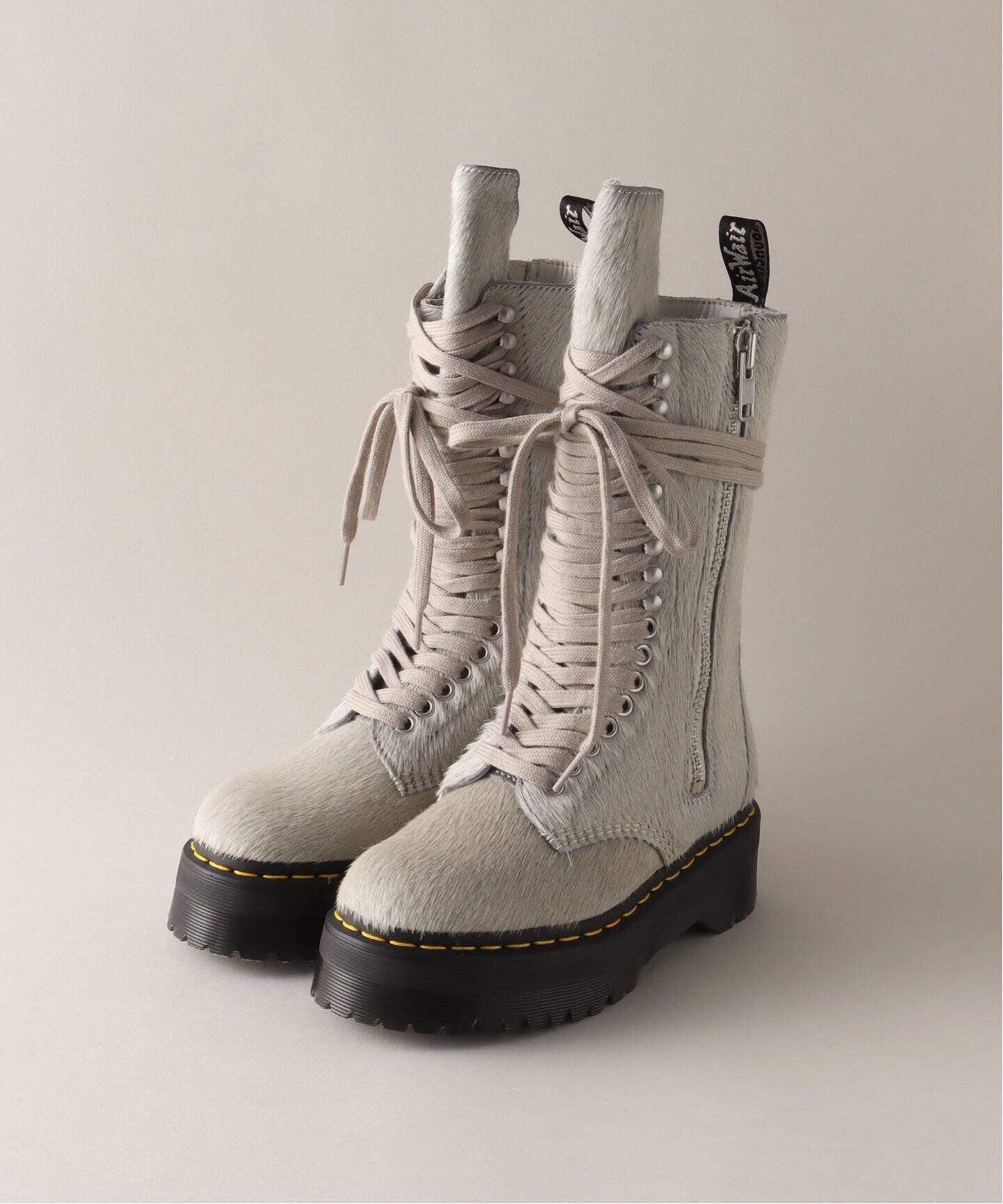 Rick Owens リックオウエンス レザーブーツ 18ホール 編み上げ 