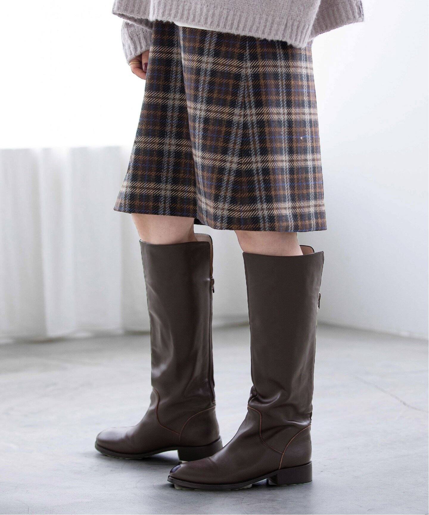 REMME/レメ】 バックZIPブーツ（ロングブーツ）｜La Totalite（ラ  