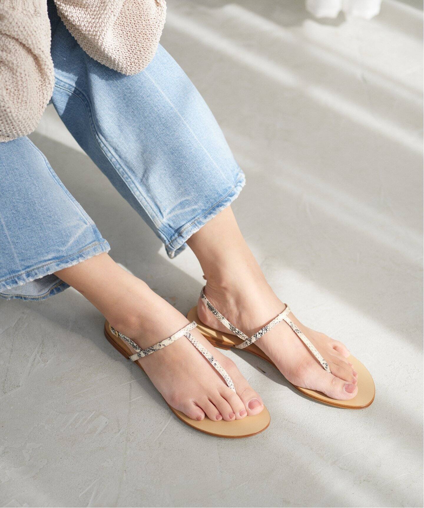 新品未使用 JOSEPH 避ける パイソン サンダル 