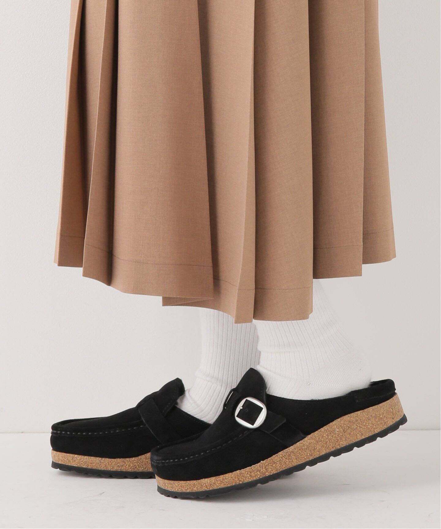 BIRKENSTOCK/ビルケンシュトック】Buckley Suede Shearling Black  
