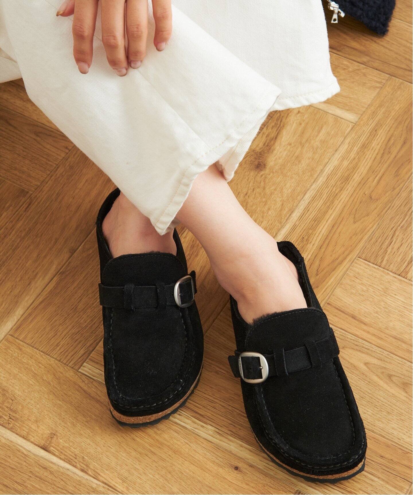 BIRKENSTOCK/ビルケンシュトック】Buckley Suede Shearling Black  