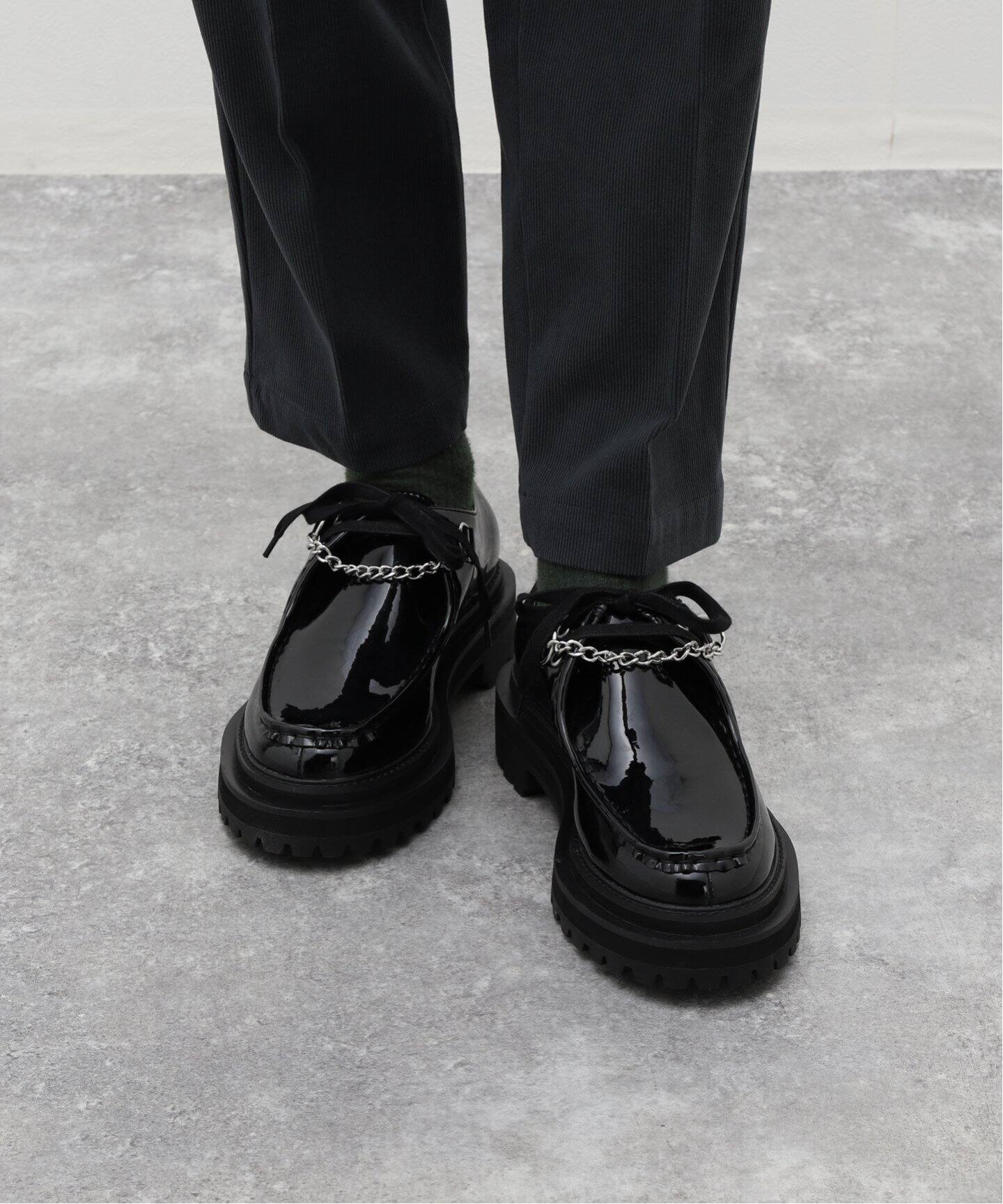 DAIRIKU / ダイリク】 Patent Derby Shoes（レザーシューズ 