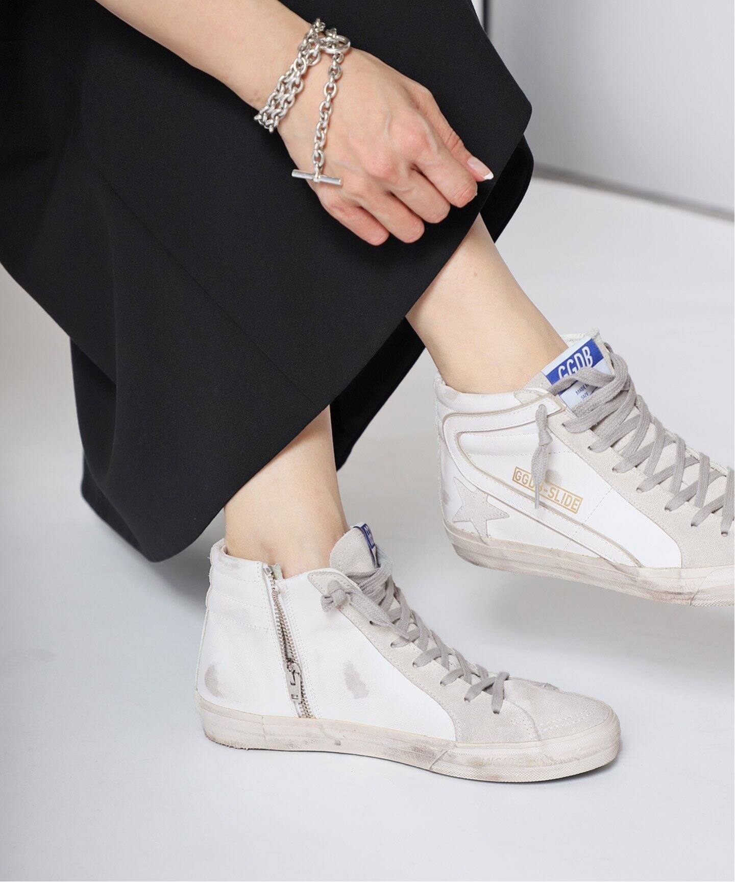 GOLDEN GOOSE/ゴールデングース】SLIDE WHITE スニーカー（スニーカー 