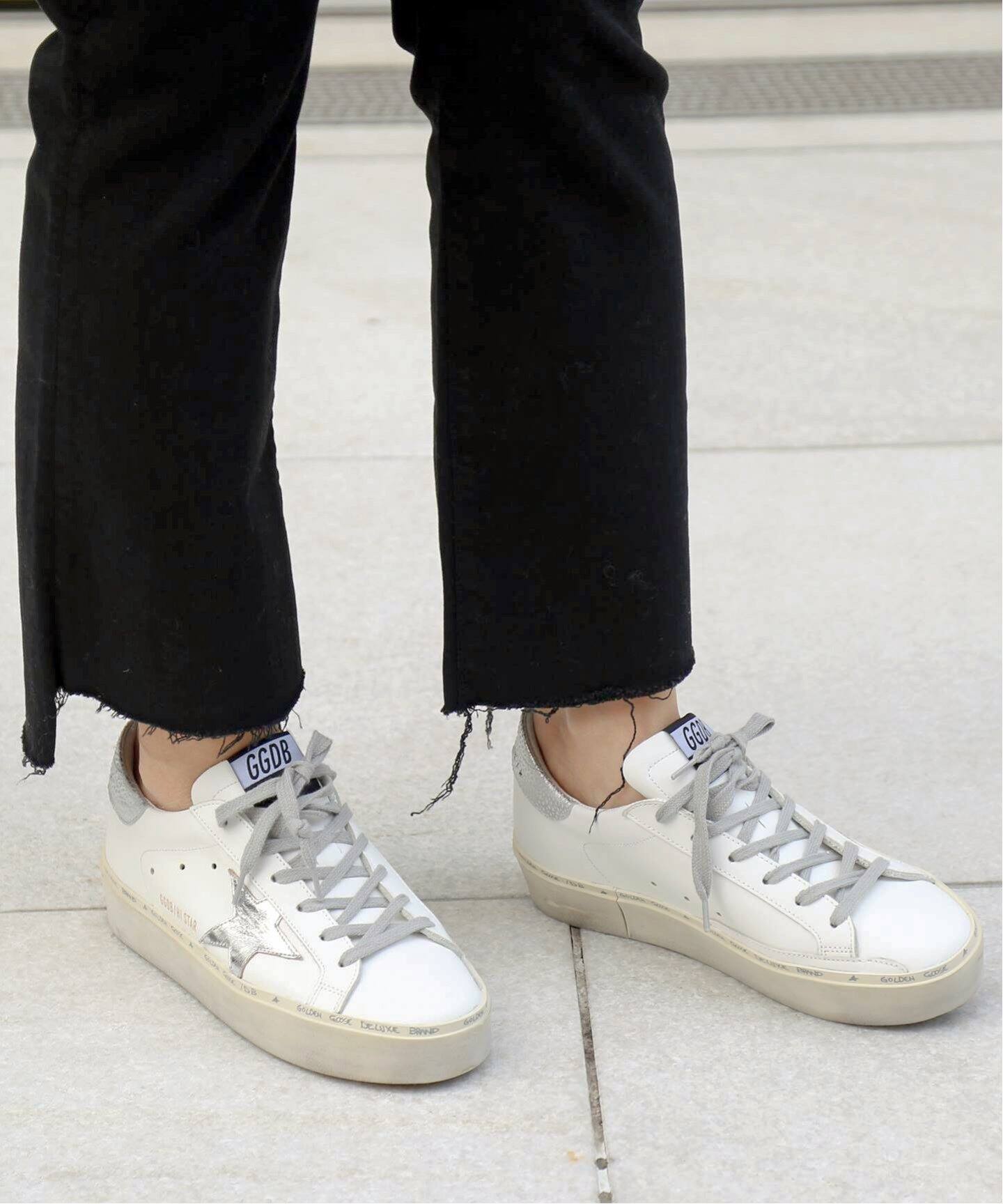 GOLDEN GOOSE / ゴールデングース | HI SLIDE ヴィンテージ加工 レザー  