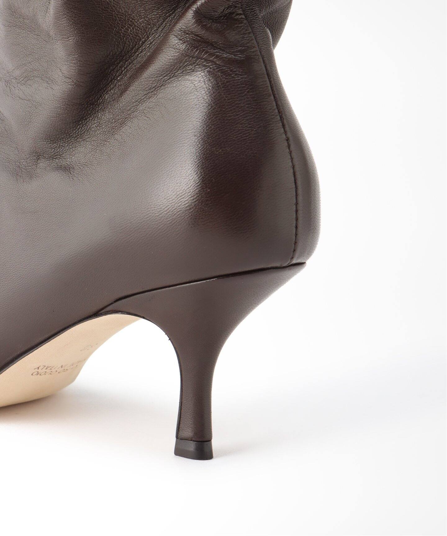 BRENTELLA/ブレンテッラ】 SHIRRING SHORT ブーツ（ブーティ・ショート  