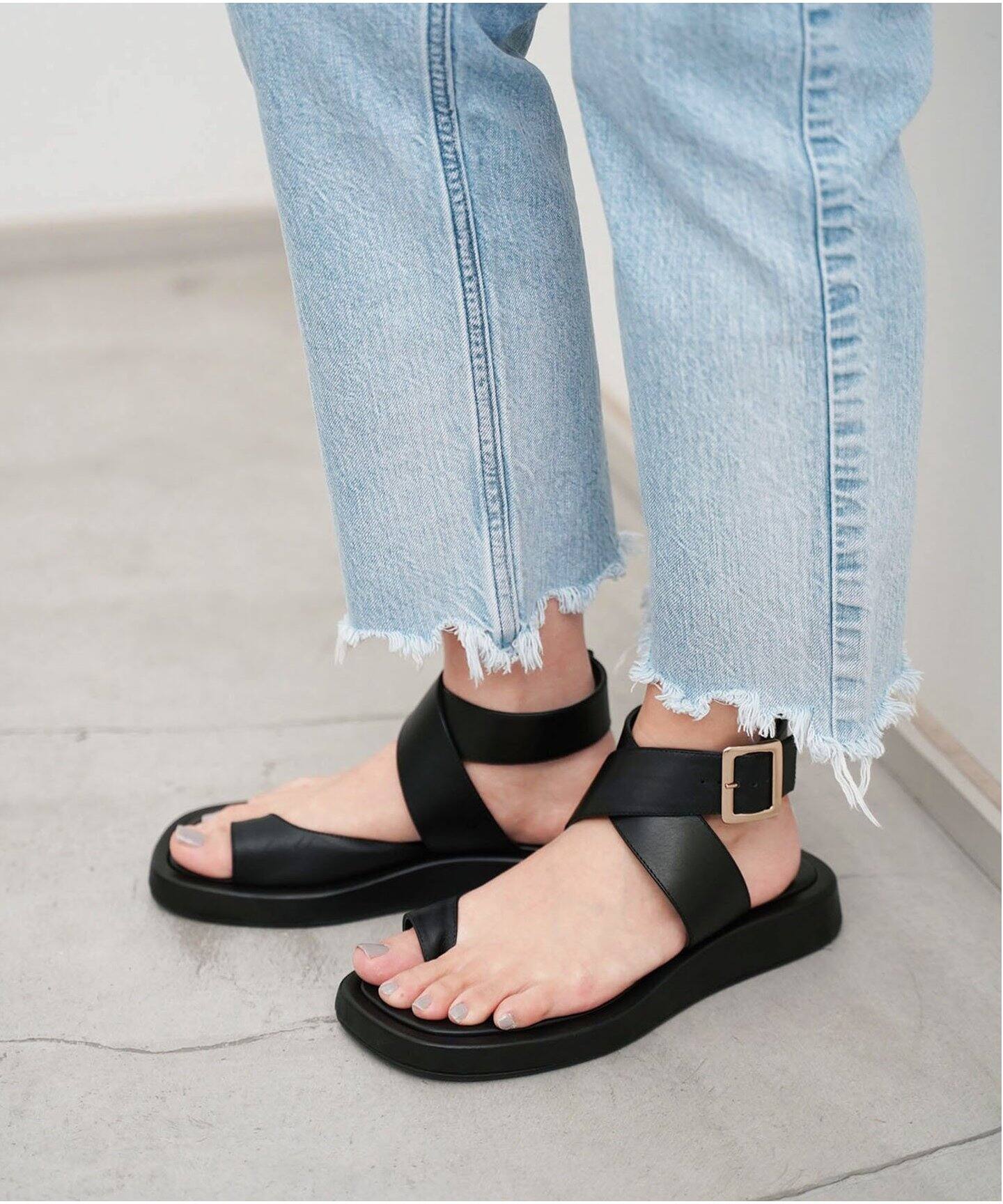 GIA BORGHINI/ジアボルギーニ】LEATHER ANKLE STRAP サンダル GIA BORGHINI/ジアボルギーニ】LEATHER ANKLE STRAP サンダル