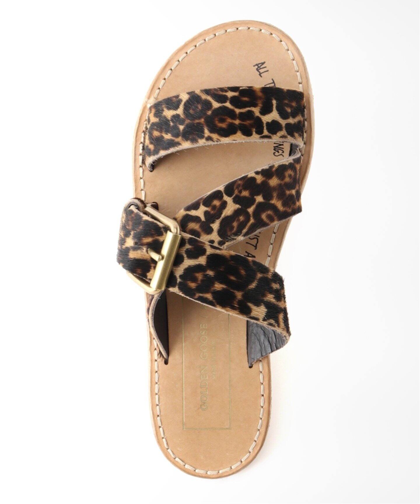 GOLDEN GOOSE/ゴールデングース】LEOPARD FLAT サンダル（サンダル 