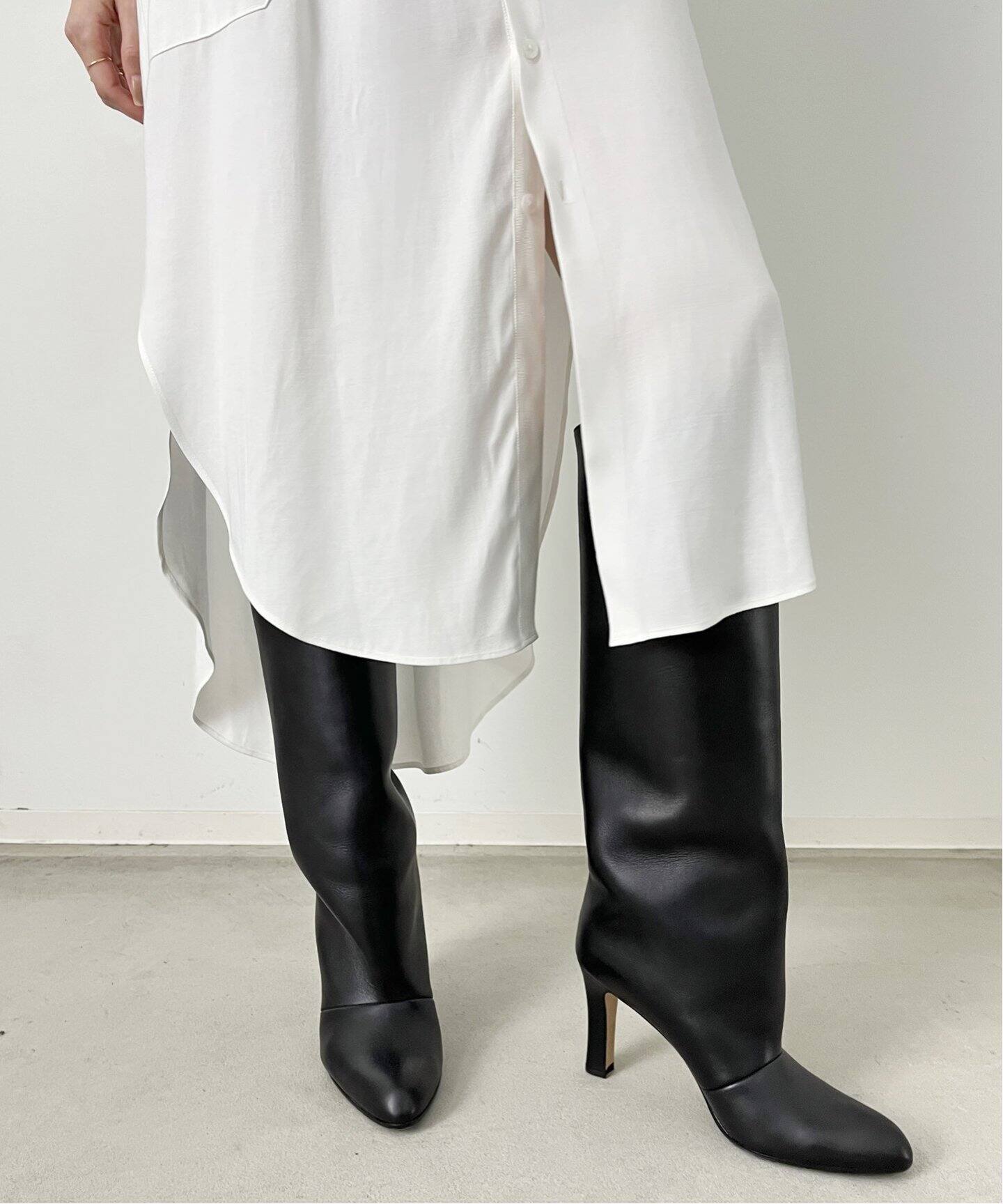 MANOLO BLAHNIK/マノロ ブラニク】9cm Heal Long BOOTS（ロングブーツ 