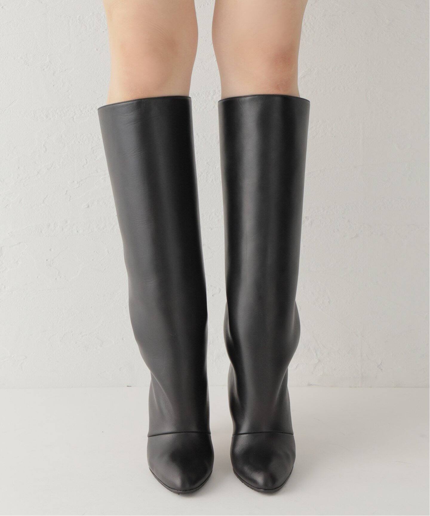 MANOLO BLAHNIK/マノロ ブラニク】9cm Heal Long BOOTS（ロングブーツ 