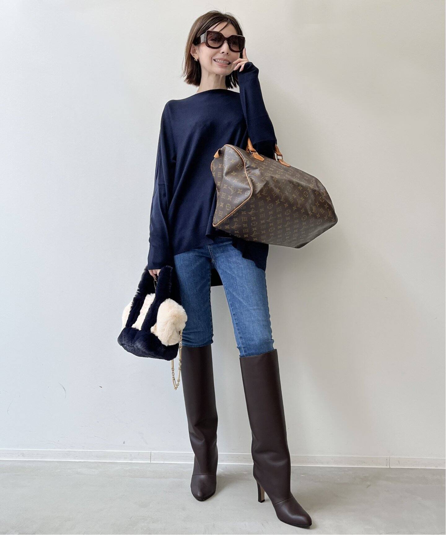 MANOLO BLAHNIK/マノロ ブラニク】9cm Heal Long BOOTS（ロングブーツ 