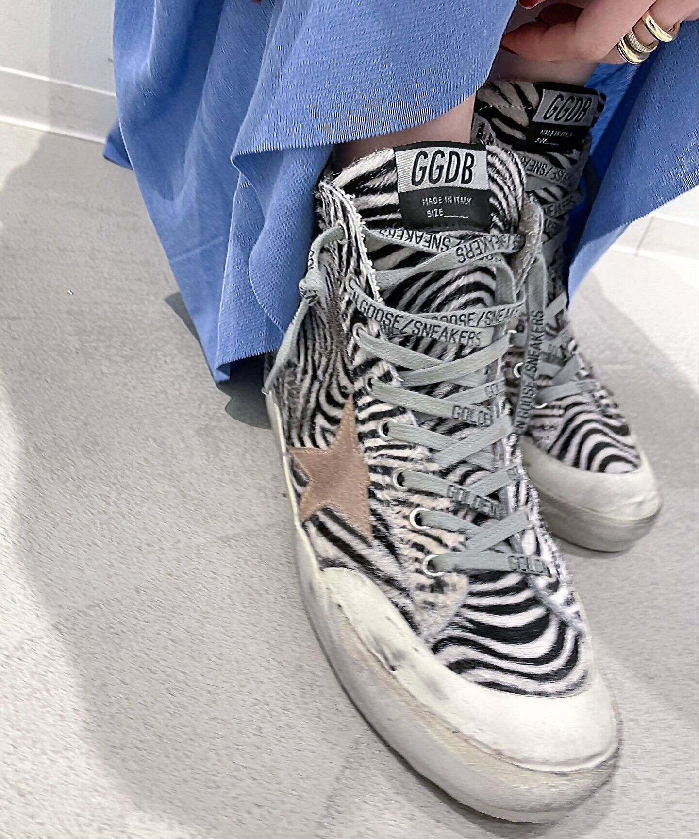 GOLDEN GOOSE/ゴールデングース】ZEBRA (pony) HICUT SNEAKERS 