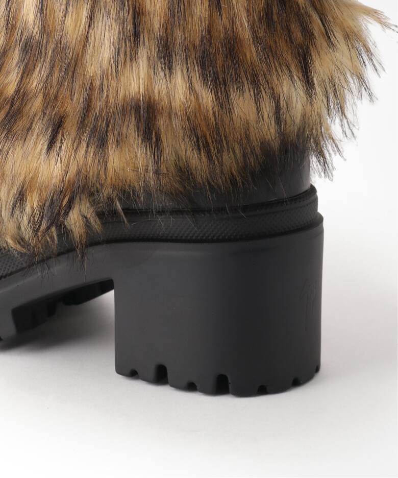 GIUSEPPE ZANOTTI/ジュゼッペ ザノッティ】Fake fur BOOTS（ロング 