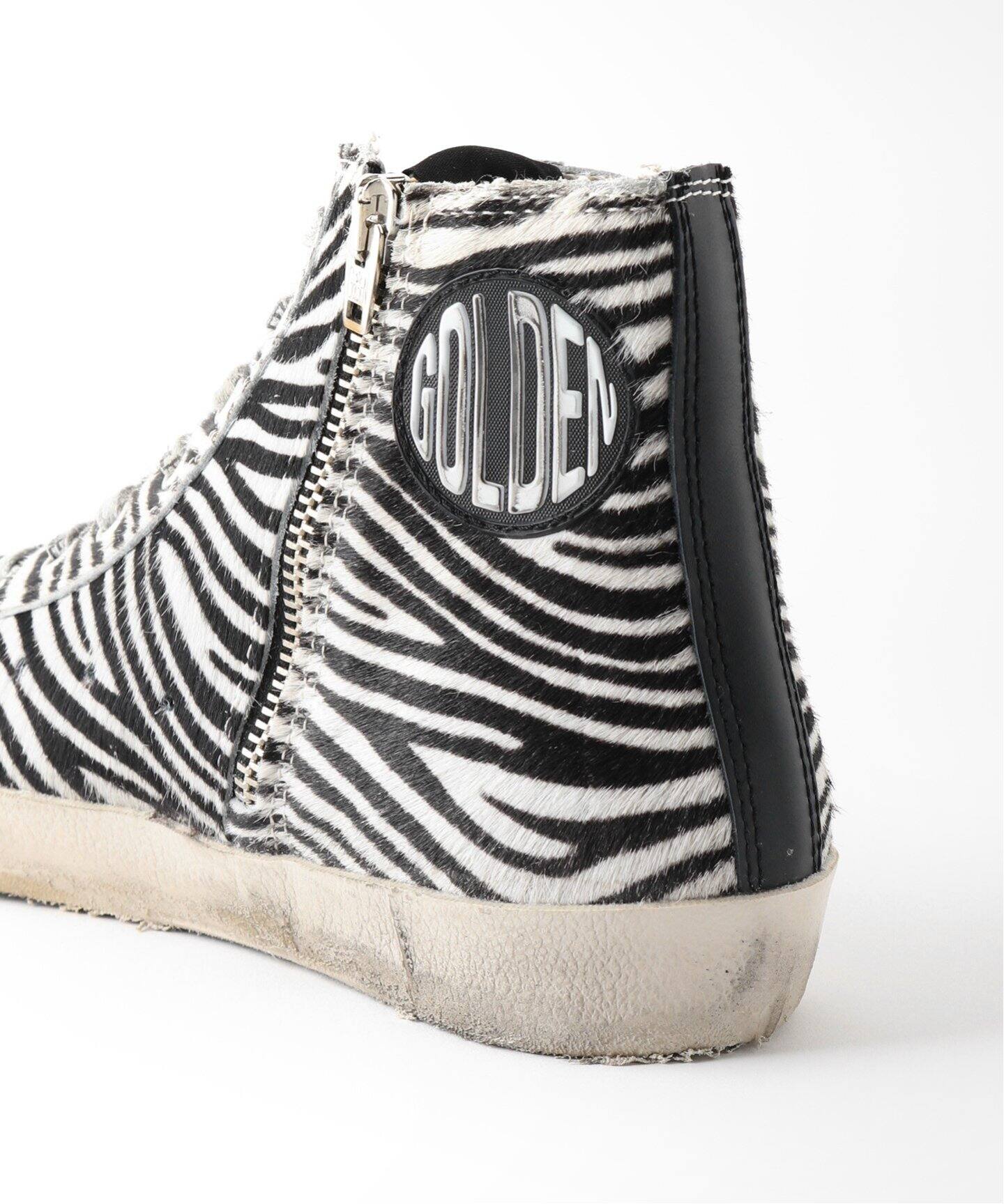 GOLDEN GOOSE / ゴールデングース】 zebra ハイカットスニーカー 