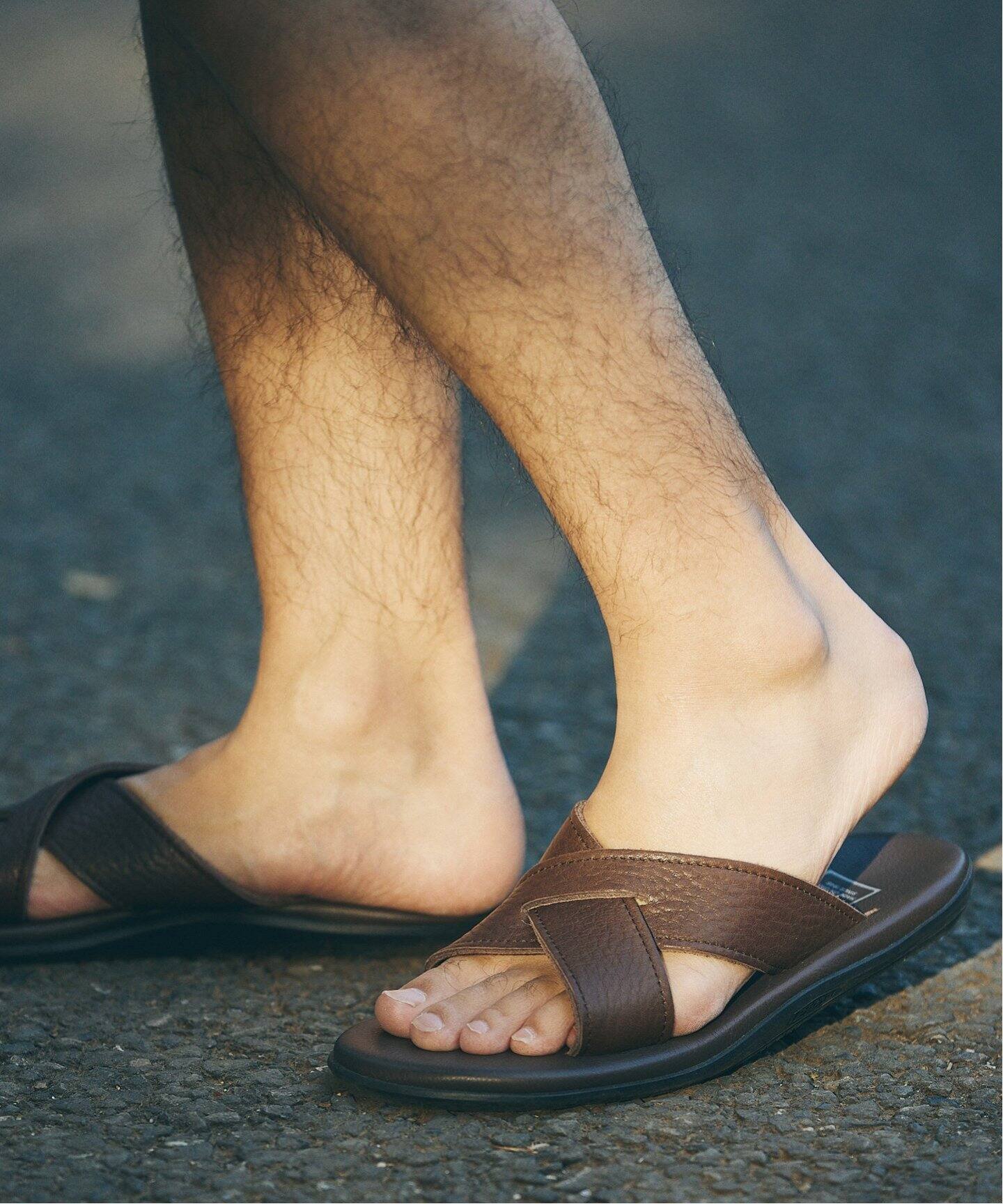 ISLAND SLIPPER/アイランドスリッパ×JS】別注 PT223 レザー×ブルハイド 