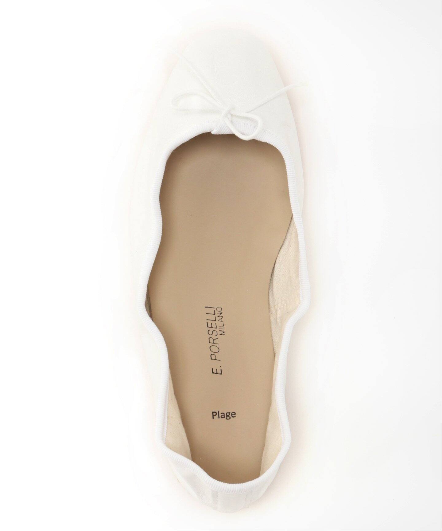 PORSELLI/ポルセリ】SP NORMAL VAMP バレエシューズ(ホワイト)（バレエ  