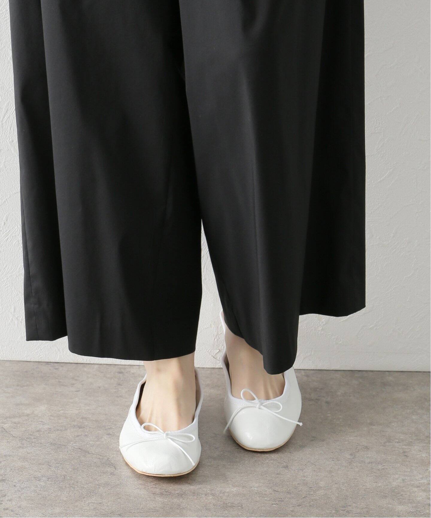 PORSELLI/ポルセリ】SP NORMAL VAMP バレエシューズ(ホワイト)（バレエ  