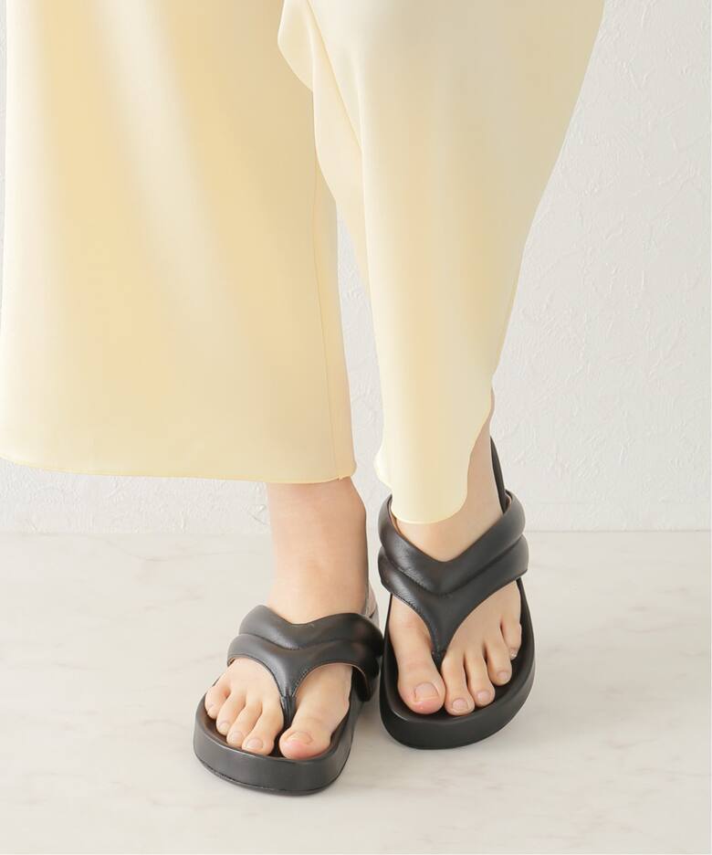 新品・未使用】ATP Atelier サンダル 38 スクエアトゥ トング（ATP 