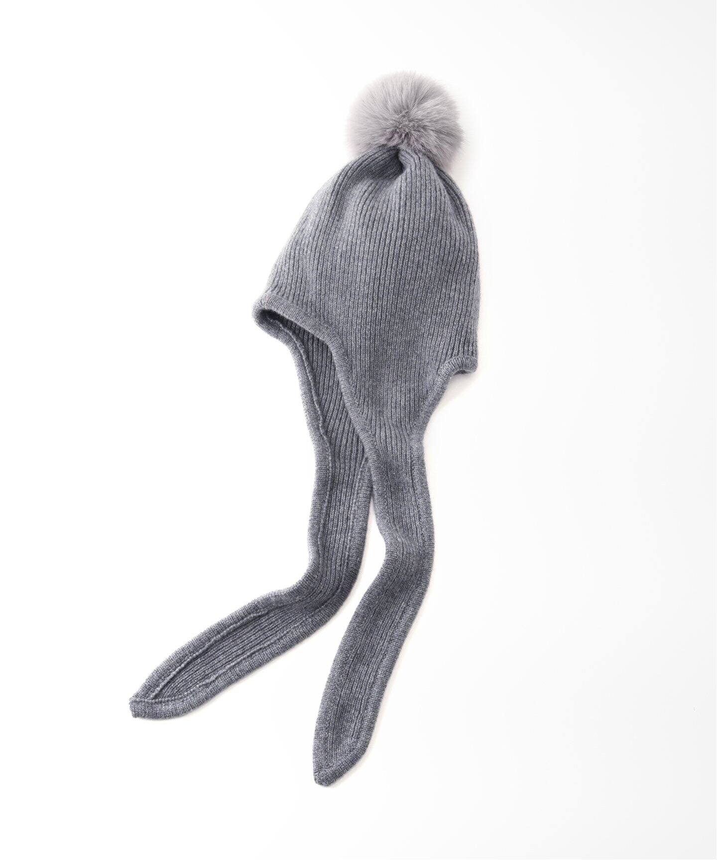 CELERI/セルリ】CASHMERE PON PON BEANIE（ニットキャップ 