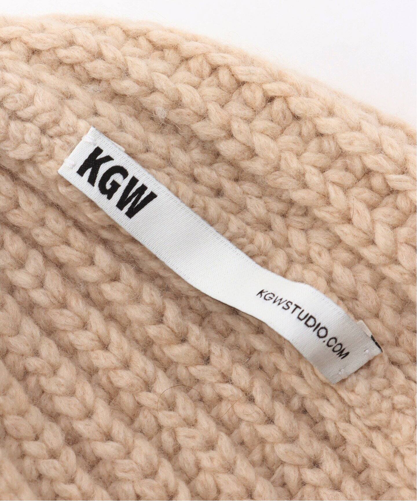 KGW/ケージーダブリュー】RIBBED KNIT キャップ（ニットキャップ 