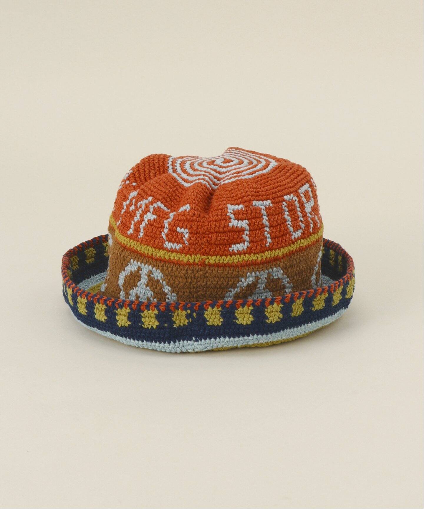 story mfg. Brew Hats 手編み ハット1 ブラウン系クロシェ