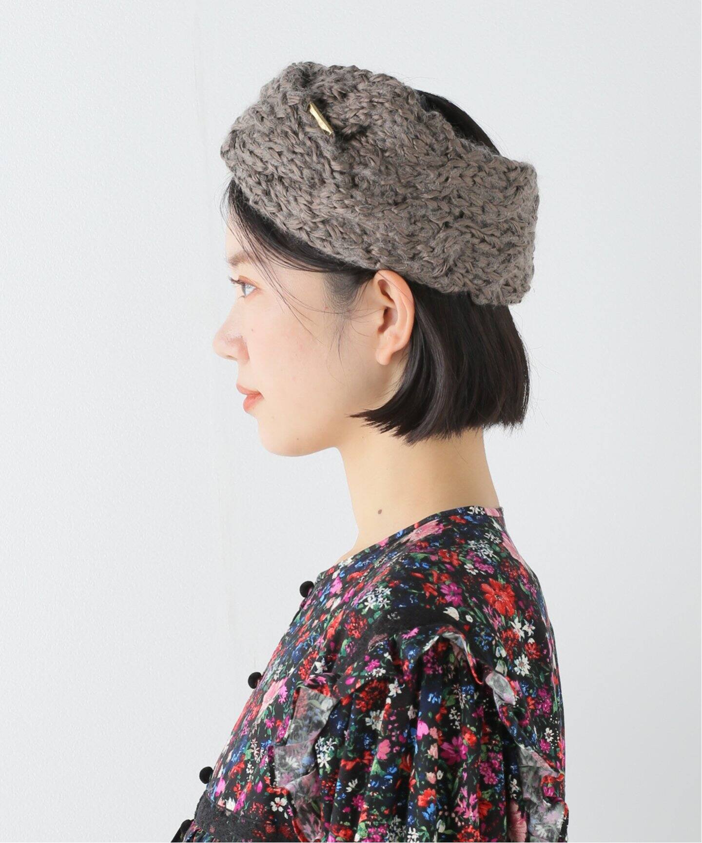 ENTWURFEIN/エントワフェイン】Daina silk mohair ヘアバンド（ヘア 