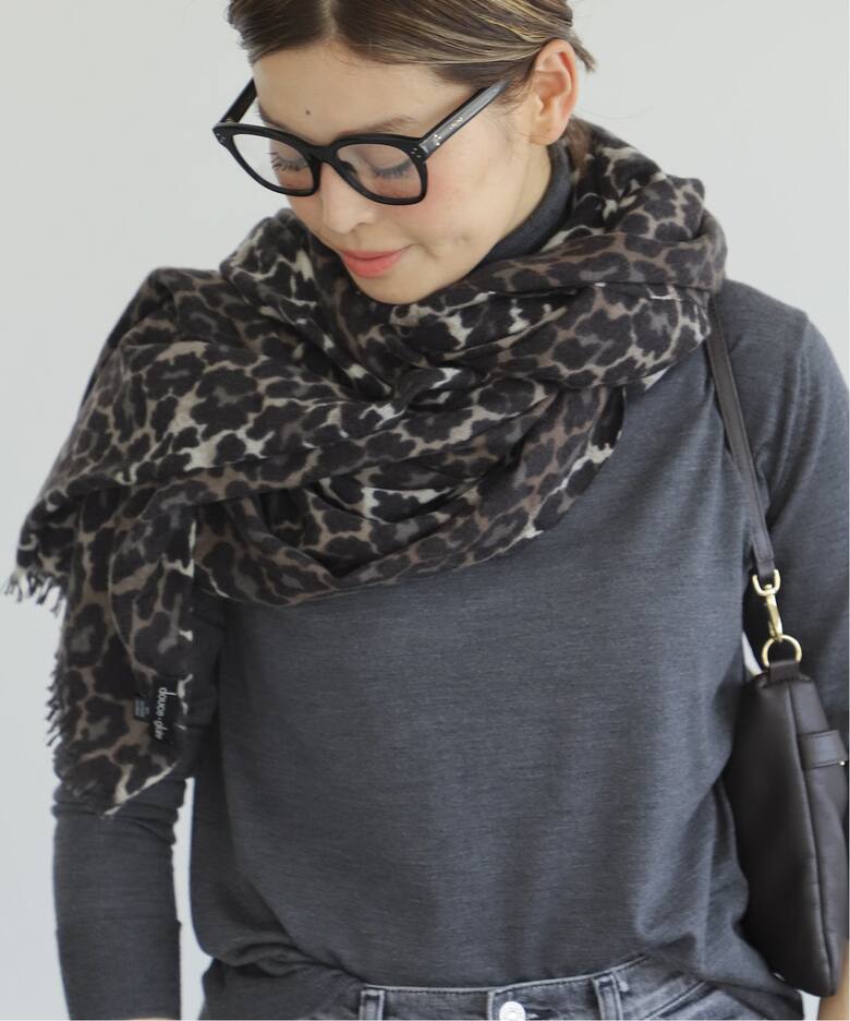 DOUCE GLOIRE/ドゥース グロワール】 LEOPARD ストール（マフラー  