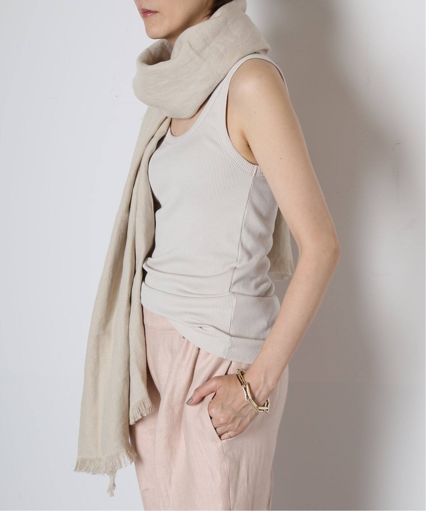 THROW/スロー】LINEN OX ストール（マフラー）｜MUSE de Deuxieme 