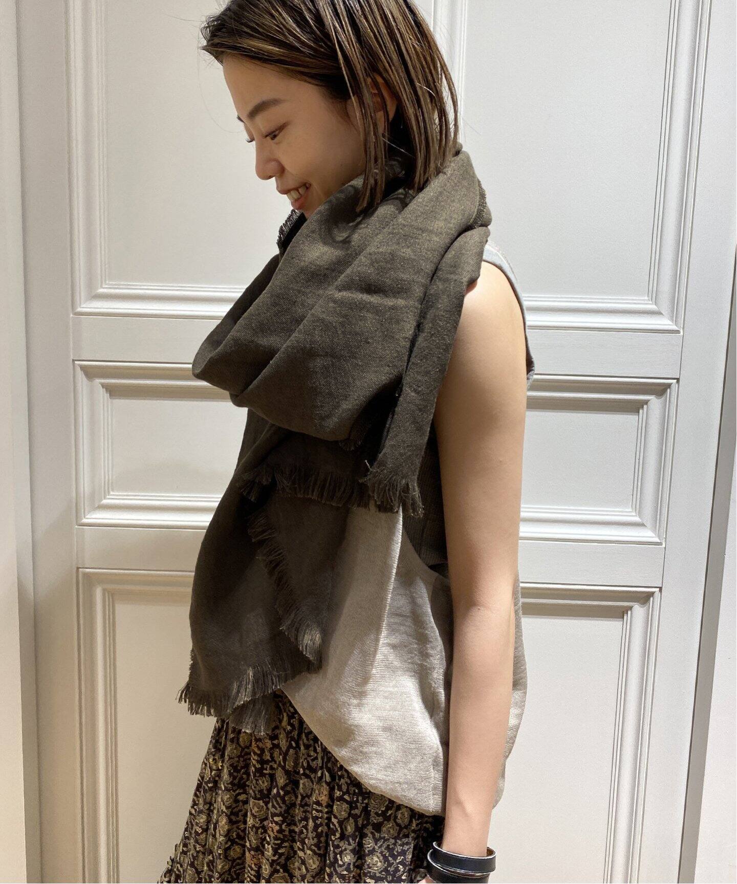 THROW/スロー】LINEN OX ストール（マフラー）｜MUSE de Deuxieme 