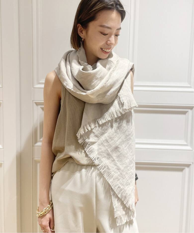 THROW/スロー】LINEN OX ストール（マフラー）｜MUSE de Deuxieme 