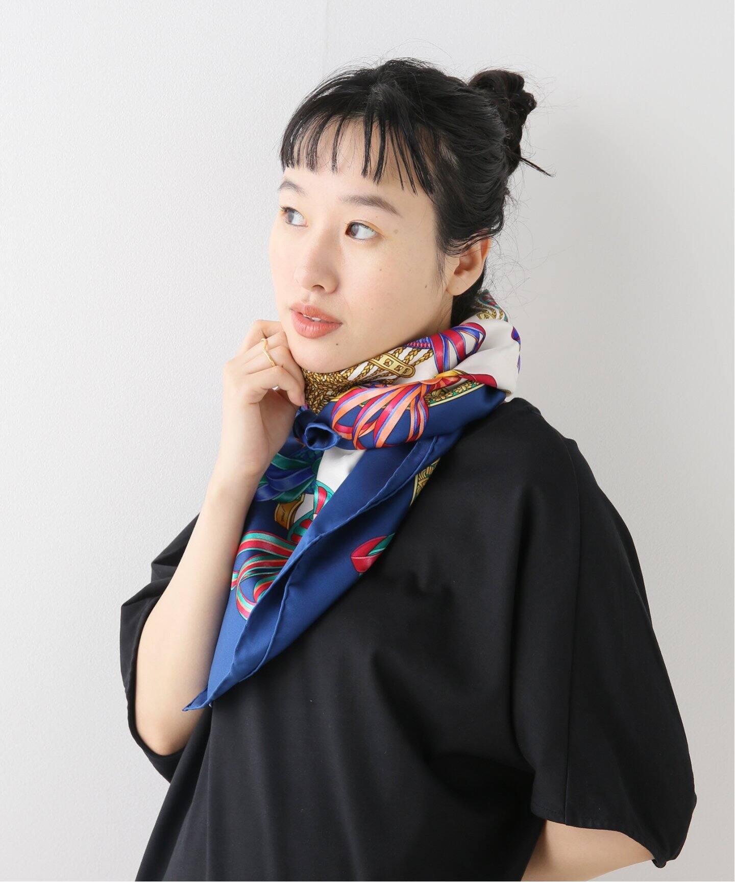 HERMES/エルメス】馬のリボン カレ90【スカーフ】（スカーフ／バンダナ  